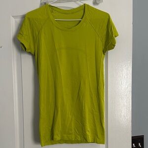 lululemon athletica Bright Green Short Sleeve Tee